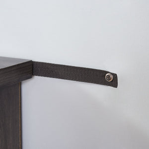 English Elm Multipurpose Sliding Door TV Stand with Built-In 1400W Electric Fireplace, Storage & Cable Management 65" Charcoal grey W1758S00018