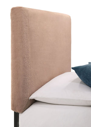 English Elm Blush Plush Upholstered Twin Headboard Art Deco Glam Bedroom Focal Accent B062P153889