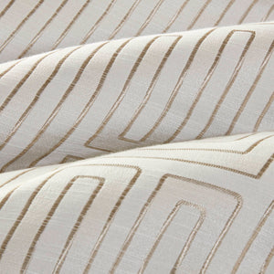 JLA Home Madison Park - 10 Luxury Jacquard Comforter Set with Metallic Thread Accents, Greek Fret Pattern, OEKO-TEX Certified Elegance Ivory MP10-8693