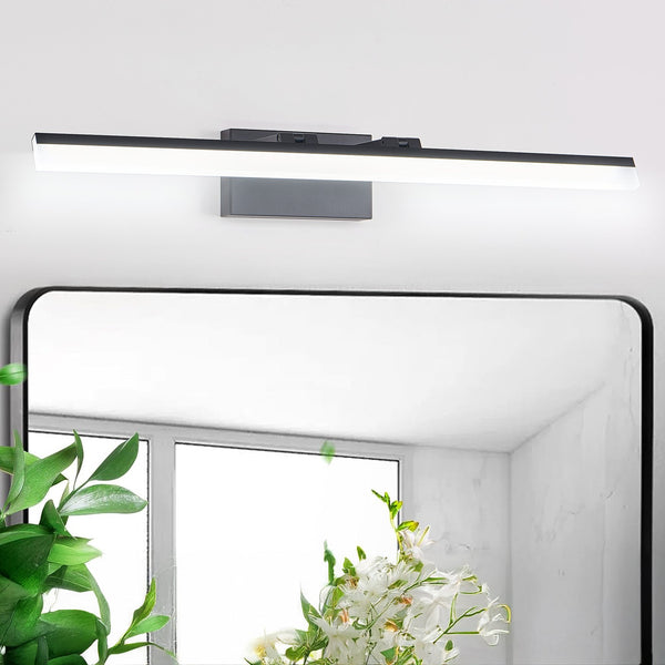 English Elm 32 LED 32 Inch Modern Bathroom Vanity Light Black Metal LED Wall Sconce 1170 Lumen 2700-6000K W2312P374929
