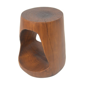 English Elm Christopher Knight Home® - MGO Hollow Side Table with Wood-Grain Texture, Durable Magnesium Oxide Build, Indoor/Outdoor Use Antique brown N770P212235A