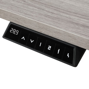 OSP Home Furnishings Primo Electric Sit Stand Desk with Programmable Height Memory for Modern Home Offices PMO4823B-LG