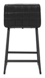 Pago Counter Stool - Set of 2 Black 110068 Zuo Modern