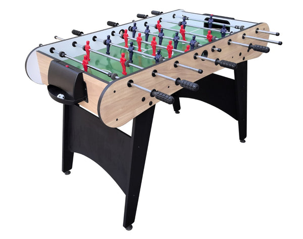 English Elm Soccer Foosball Table 4 Foot Chrome Rod Mdf Game Room Family Indoor Play W1936P304934
