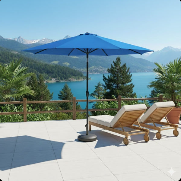 English Elm 11 Foot Market Patio Umbrella Uv Blocking Crank Tilt Aluminum Pool Backyard B082P454963