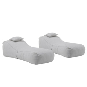 English Elm Christopher Knight Home® - Lemoore Outdoor Bean Bag Lounge Chair Set Of 2 - Weather-Resistant, Cloud-Like Comfort For All N775P265563G-S2
