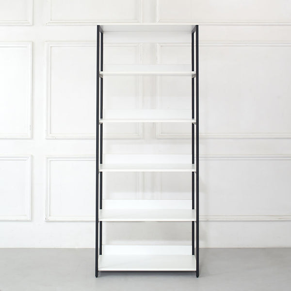 English Elm Fiona White 111" Freestanding 3-Tower Walk-In Closet System – 7 Shelves, Eco Wood + Powder Frame B040S00088