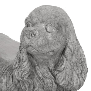 English Elm Christopher Knight Home® - COCKER Gray Cocker Spaniel Dog Statue Bench - Weather-Resistant Magnesium Oxide Garden Accent, Durable Artistic Seat 65277.00GRY