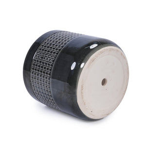 English Elm 3 Pieces Ceramic Flowerpot Set - Modern Handcrafted Planters For Indoor/Outdoor Elegance & Style W3273P322258