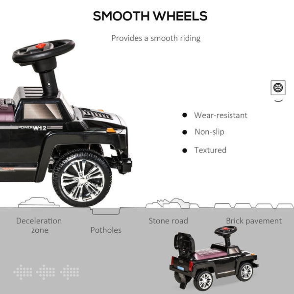 English Elm Aosom Toddler Foot Powered Ride on Atv Toy with Led Lights and Built in Music W2225P217703