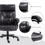 English Elm Vinsetto Heavy Duty Pu Leather Office Chair Hold Up To 400Lb, Black