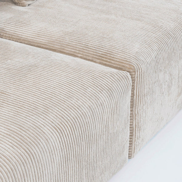 English Elm Pixel Modern Modular Sofa - Versatile L-Shaped 4-Seater In Cozy Corduroy, Perfect For Families! B341S00023-GIGA