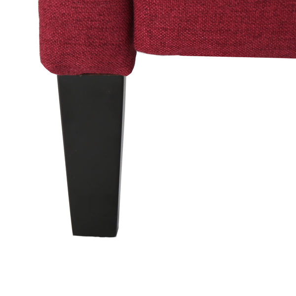 English Elm Christopher Knight Home® - Pushback Recliner Chair with Nailhead Trim and Wingback Design, Plush Fabric Comfort for Living Rooms Red 60760.00DRED