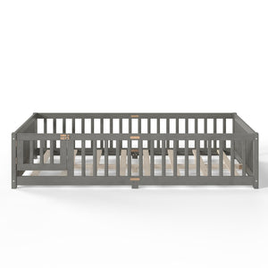 English Elm Twin Xl White Iron Loft Bed with Guardrails and Ladder for Dorm or Teen Room W1580P433579