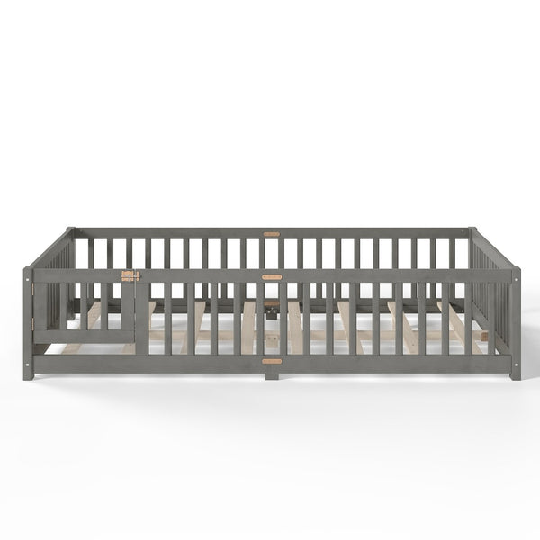 English Elm Twin Xl White Iron Loft Bed with Guardrails and Ladder for Dorm or Teen Room W1580P433579