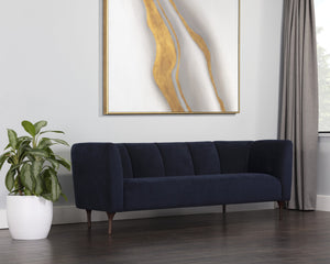 Sunpan Magnolia Sofa - Contemporary Design with Solid Oak Legs to Elevate Your Living Space Elegantly Danny Navy