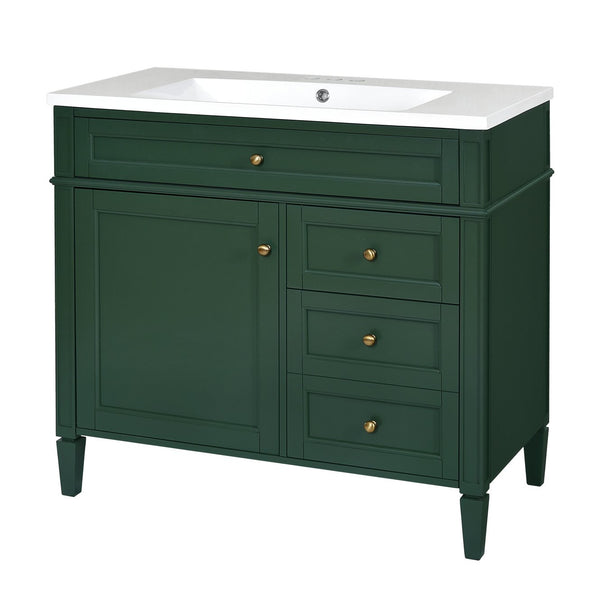 English Elm 36'' Modern Bathroom Vanity With Elegant Sink, 2 Drawers, And Tip-Out Storage For Stylish Spaces N710S136004F