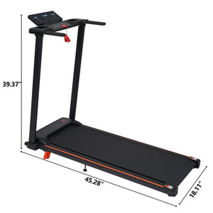 English Elm Treadmill Foldable 3hp Motor with Incline Adjustable Feet and Anti-slip Running Belt N728P191958B
