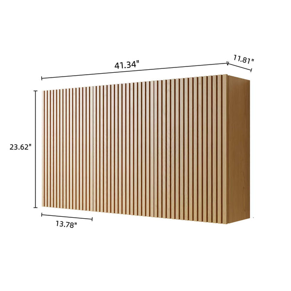 English Elm Mitch Modular 3-Cabinet Wall-Mounted Storage Unit In Corolla Oak Woodgrain For Stylish Organization W2615S00144