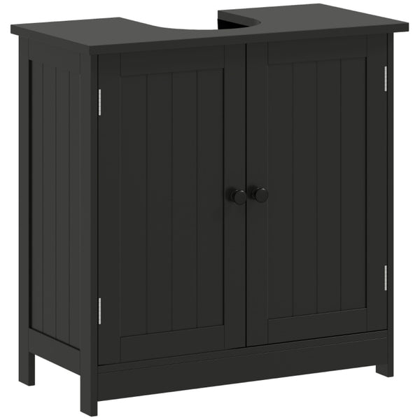 English Elm Practical Pedestal Sink Cabinet with Farmhouse X-door Design and Enclosed Bathroom Storage T3971P470095
