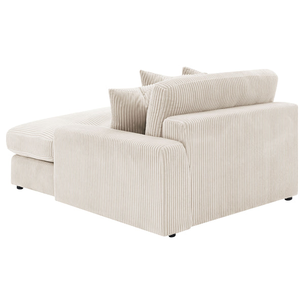 English Elm Upton Sand Reversible Sectional Sofa with Trillium Blend Cushions, Neutral Modern Comfort for Family Living B062S01241