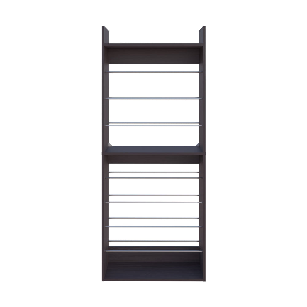 English Elm FM Nutrioso Tilt-Out Shoe Cabinet with Scratch-Resistant Finish, Space-Saving Design for Small Rooms Wenge 37.01 L x 14.96 W x 6.69 H B128P301389