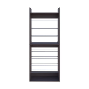 English Elm FM Nutrioso Tilt-Out Shoe Cabinet with Scratch-Resistant Finish, Space-Saving Design for Small Rooms Wenge 37.01 L x 14.96 W x 6.69 H B128P301389