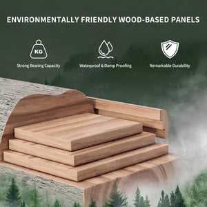 English Elm 21.6" Floating Bathroom Vanity with Ceramic Sink Soft Close Cabinet and Open Shelf W1920S00193