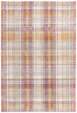 Unique Loom Deepa Gingham Machine Made Geometric Rug Multi, Blue/Yellow/Pink/Peach/Purple/Ivory/Light Blue/Light Brown/Light Green/Light Salmon 6' 1" x 8' 10"
