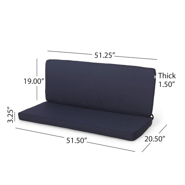 English Elm Christopher Knight Home® - Carolina Navy Cushion Set For Club Chairs & Loveseat - Durable, Water-Repellent, Stylish Comfort N775P270159N