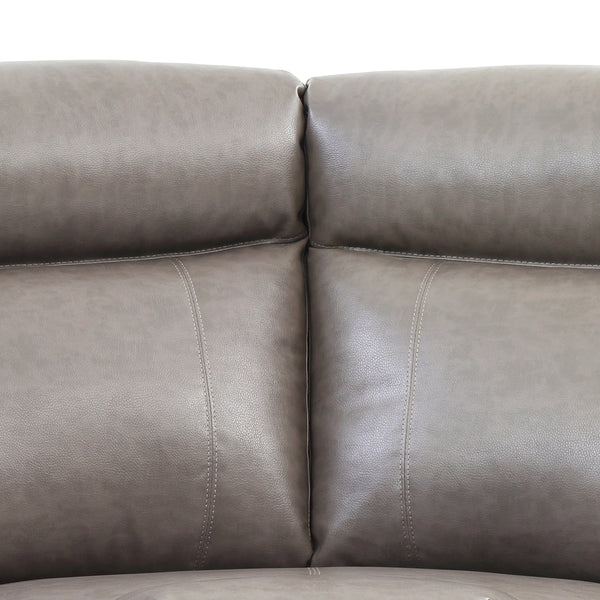 English Elm Ward PU Wedge Sectional Piece for Spacious Seating – Durable Faux Leather, Easy-Clean, Converts Easily Gray 60 L x 26 W x 30 H B078P301549