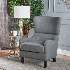 Christopher Knight Home® - Noble House - Quentin Charcoal Fabric Sofa Chair