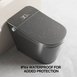 English Elm Unique Intelligent One-piece Toilet with Integrated Bidet Heated Seat and Auto Lid Grey W3133P414566