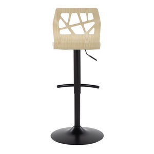 English Elm Adjustable Velvet Swivel Barstools with Chrome Base for Kitchen or Home Bar Set of 2 B202S01967