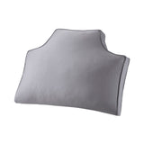 Intelligent Design Oversized Headboard Casual 100% Cotton Canvas Pillow ID30-1482 Grey