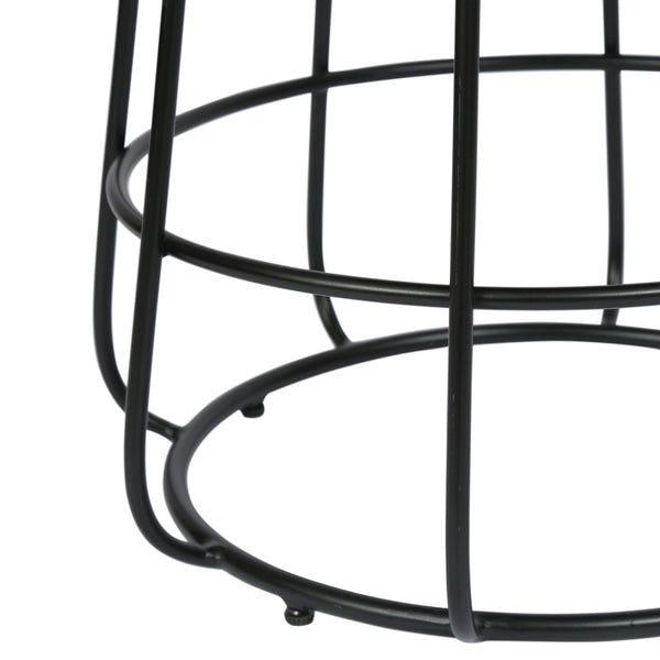 English Elm Christopher Knight Home® - Modern Marble Top Side Table with Hollow Iron Frame, Handcrafted Black & White Chic Accent, 18" H 71073.00