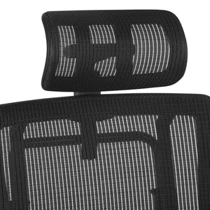 OSP Home Furnishings Black Ergonomic Mesh Headrest for Prox996 Chair with Neck Support and Breathable Design HR33B