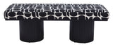 Botoia Bench Black & White 110183 Zuo Modern