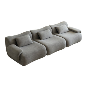 English Elm Modular Sectional Sofa - Space-Saving Light Gray Couch For Small Living Rooms & Bedrooms, Comfy Design W3622S00006