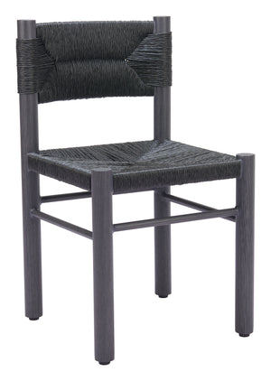 Iska Dining Chair - Set of 2 Black 704049 Zuo Modern