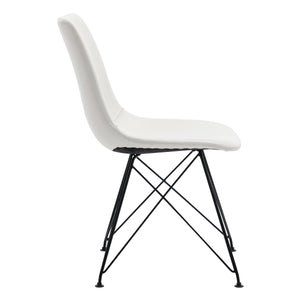 OSP Home Furnishings Trenton Chair  - Set of 2 White