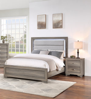 English Elm Modern 1pc Nightstand Compact Wooden Bedside Table with 2 Drawers — Space-Saving Stylish Storage B011P197293