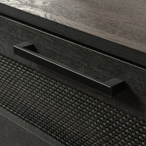 English Elm 4-Drawer Chest In Sleek Black Finish - Stylish Storage Solution For Bedrooms & Living Areas, Easy Assembly B356P402759