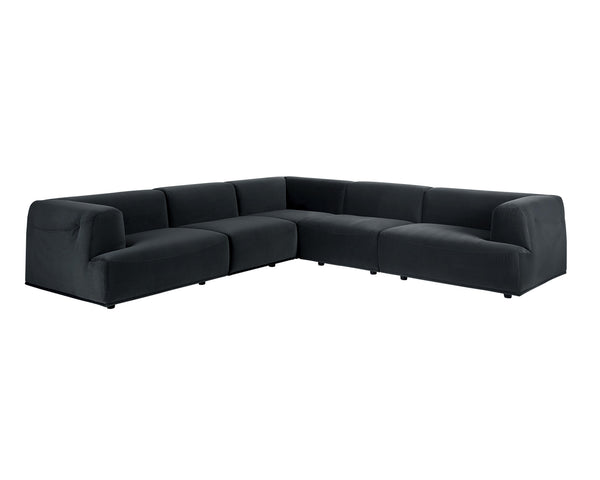Sunpan Darren Modular Sectional - Creative and Stylish Seating Solution for Modern Living Spaces Today! Corner Chair - 38W x 38D x 26H