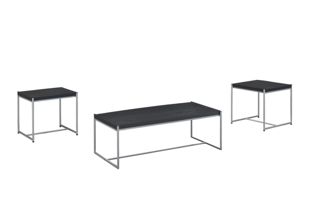 English Elm Nilda Two-tone Oak Coffee Table with Walnut Top and Dual Open Storage Shelves B2749P413288