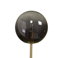Sunpan Izora Sconce - Modern Wall Light Fixture with Stylish Frosted Glass Shade and Durable Metal Frame Brass / Smoke Grey Ombre