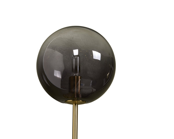 Sunpan Izora Sconce - Modern Wall Light Fixture with Stylish Frosted Glass Shade and Durable Metal Frame Brass / Smoke Grey Ombre