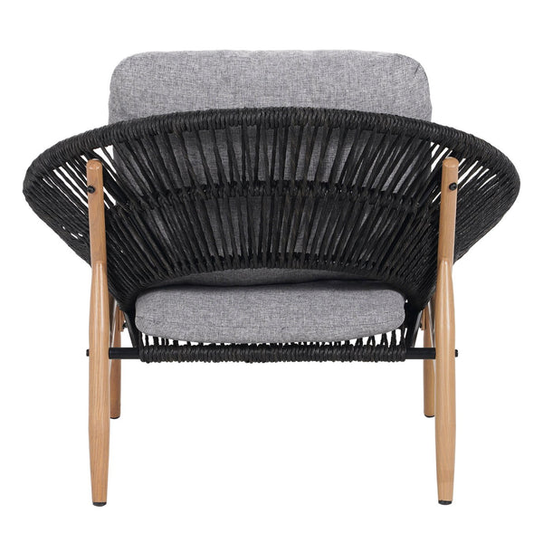 English Elm Christopher Knight Home® - Cyril Outdoor Papasan Lounge Chair Set Of 2 - Dark Grey Wicker & Soft Cushions For Ultimate Comfort N775P290578G-S2