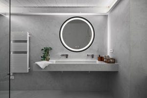 English Elm 24Inch Bathroom Led Vanity Mirror – Dimmable Touch Control, Anti-Fog, Adjustable Lighting, Ip54 Waterproof W1992P210838