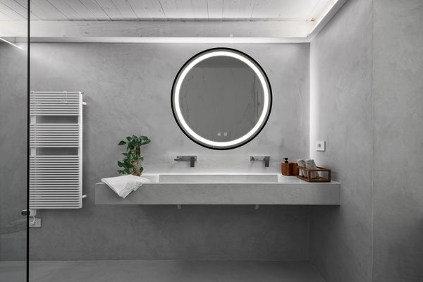 English Elm 24Inch Bathroom Led Vanity Mirror – Dimmable Touch Control, Anti-Fog, Adjustable Lighting, Ip54 Waterproof W1992P210838